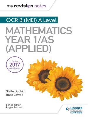 cover image of OCR B (MEI) A Level Mathematics Year 1/AS (Applied)